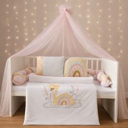  ABO  Σετ προίκας 9τμχ 70*140 Swan